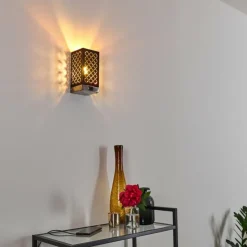 Lampes En Tissu-hofstein Applique murale Meldal Argenté, 1 lumière