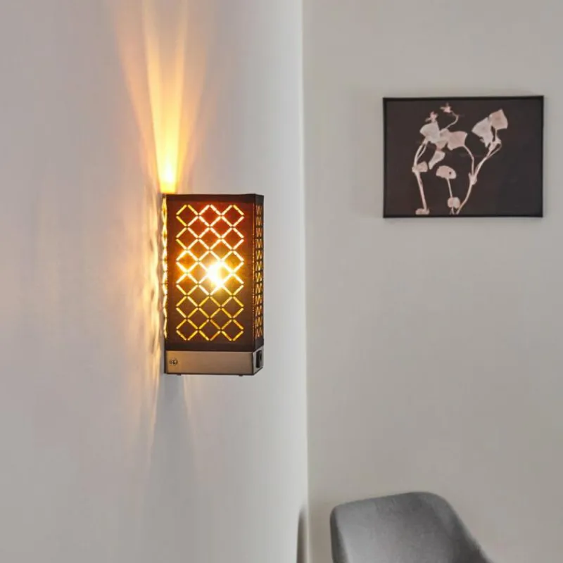 Lampes En Tissu-hofstein Applique murale Meldal Argenté, 1 lumière