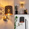 Lampes En Tissu-hofstein Applique murale Meldal Nickel mat, 1 lumière