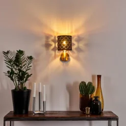 Lampes En Tissu-hofstein Applique murale Meldal Nickel mat, 1 lumière