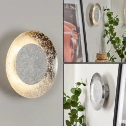 hofstein Applique murale Merlo LED Argenté, 1 lumière