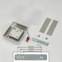 hofstein Applique murale Metaghan LED Chrome, 1 lumière