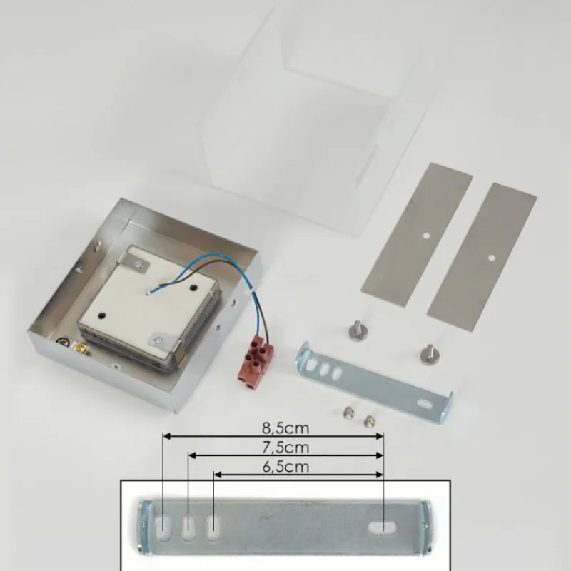 hofstein Applique murale Metaghan LED Chrome, 1 lumière
