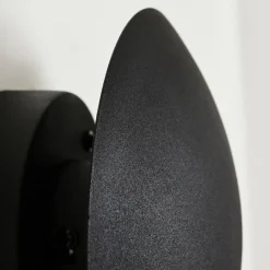 hofstein Applique murale Mezia LED Noir, 1 lumière