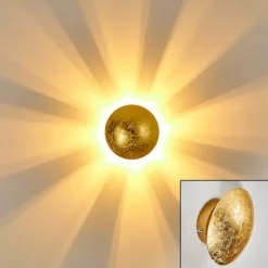 Lampe Turque-hofstein Applique murale Mezia Or, 1 lumière