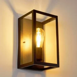 hofstein Applique murale Moatize Noir, 1 lumière