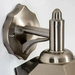 hofstein Applique murale Moskau DOWN Acier inoxydable, Transparent, 1 lumière