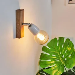 Luminaires Scandinaves-hofstein Applique murale Musland Brun, Chrome, 1 lumière