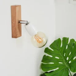 Luminaires Scandinaves-hofstein Applique murale Musland Brun, Chrome, 1 lumière