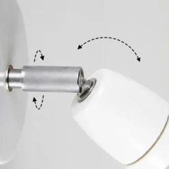 Lampes Vintages & Rétros-hofstein Applique murale Musland Blanc, 1 lumière