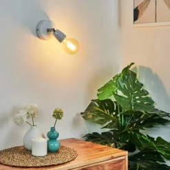 Lampes Vintages & Rétros-hofstein Applique murale Musland Blanc, 1 lumière