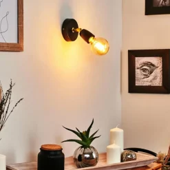 Lampes Dorées-hofstein Applique murale Musland Or, Noir, 1 lumière