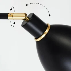 hofstein Applique murale Nabounay Laiton, Noir, 1 lumière