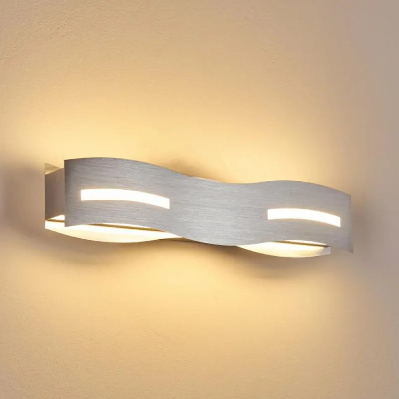 hofstein Applique murale Nagold LED Chrome, Nickel mat, 1 lumière