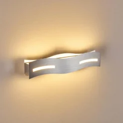 hofstein Applique murale Nagold LED Chrome, Nickel mat, 1 lumière