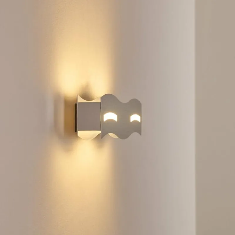 hofstein Applique murale Nagold LED Chrome, Nickel mat, 1 lumière