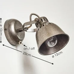 hofstein Applique murale Nanlia Gris, Argenté, 1 lumière