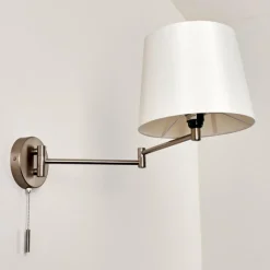 Lampes En Tissu-hofstein Applique murale Neuville Nickel mat, 1 lumière