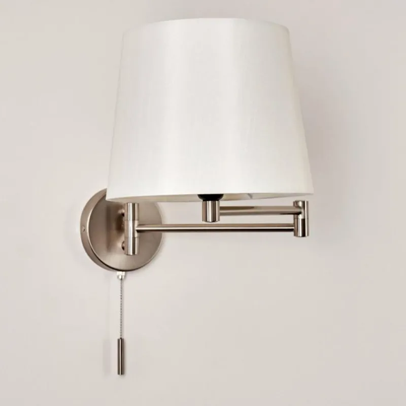 Lampes En Tissu-hofstein Applique murale Neuville Nickel mat, 1 lumière
