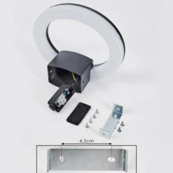 hofstein Applique murale Nevis LED Anthracite, 1 lumière