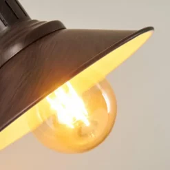 Luminaires Rustiques-hofstein Applique murale Nibyn Beige, Brun foncé, 1 lumière