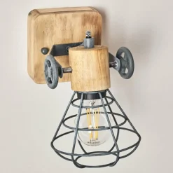 Luminaires Rustiques-hofstein Applique murale Nifun Brun, Gris, 1 lumière