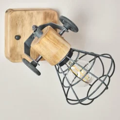 Luminaires Rustiques-hofstein Applique murale Nifun Brun, Gris, 1 lumière