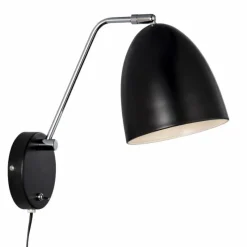 Luminaires Scandinaves-Luminaires Nordlux Applique murale Nordlux ALEXANDER Noir, 1 lumière