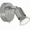 Luminaires Nordlux Applique murale Nordlux AVENUE Acier brossé, 1 lumière* Spots Et Projecteurs