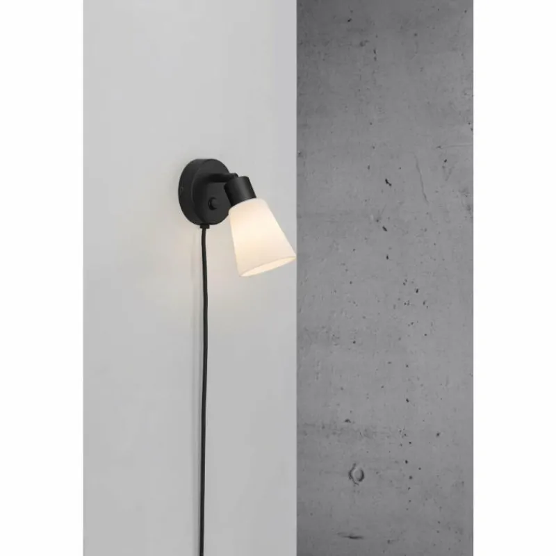Luminaires Nordlux Applique murale Nordlux COLE Noir, 1 lumière