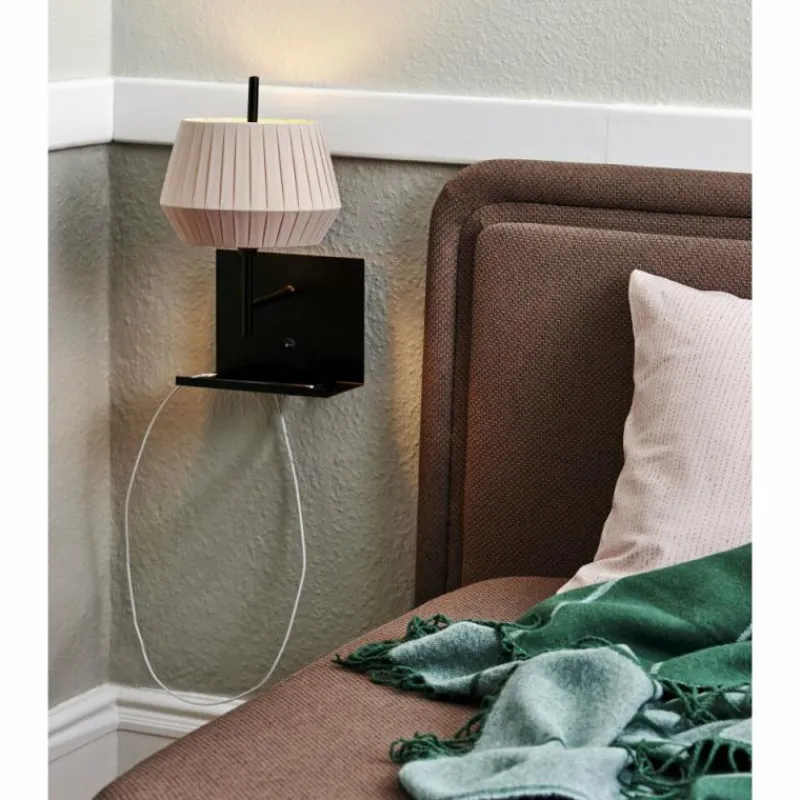 Lampes En Tissu-Luminaires Nordlux Applique murale Nordlux DICTE Noir, 1 lumière