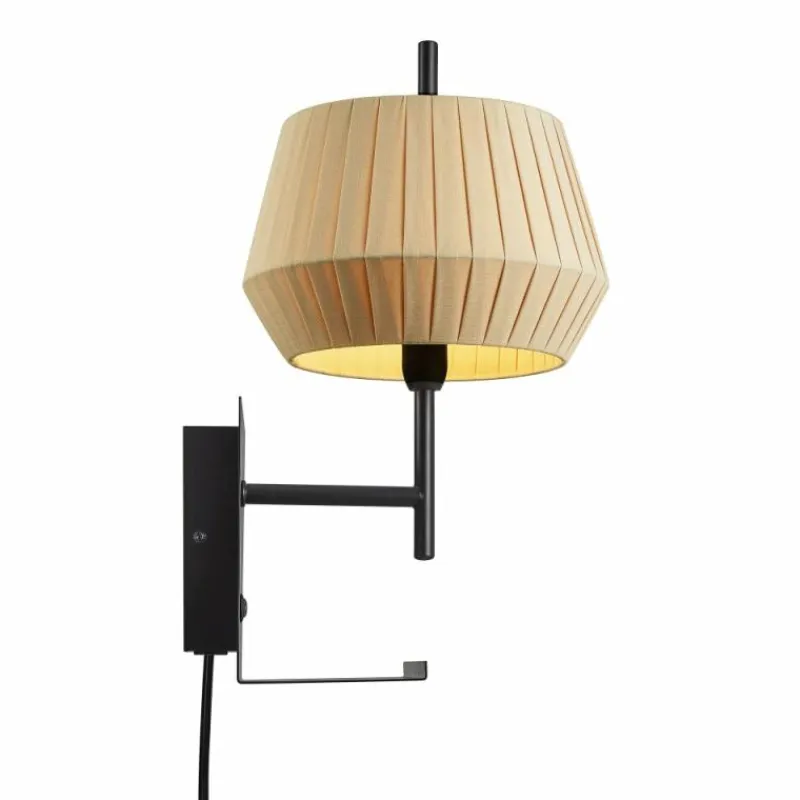 Lampes En Tissu-Luminaires Nordlux Applique murale Nordlux DICTE Noir, 1 lumière