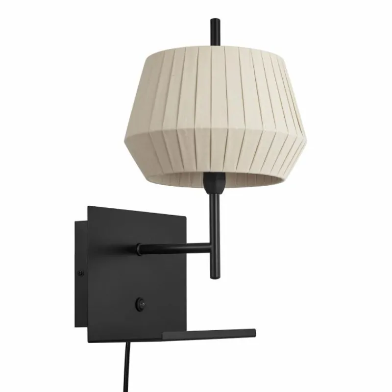 Lampes En Tissu-Luminaires Nordlux Applique murale Nordlux DICTE Noir, 1 lumière