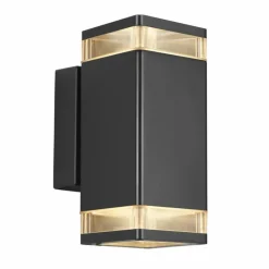 Luminaires Nordlux Applique murale Nordlux ELM Noir, 2 lumières
