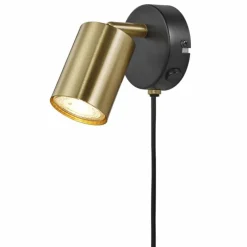 Luminaires Scandinaves-Luminaires Nordlux Applique murale Nordlux EXPLORER Laiton, 1 lumière