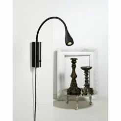 Luminaires Scandinaves-Luminaires Nordlux Applique murale Nordlux MENTO LED Noir, 1 lumière