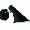 Luminaires Scandinaves-Luminaires Nordlux Applique murale Nordlux VANILA Noir, 1 lumière