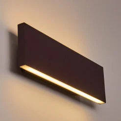 hofstein Applique murale Obion LED Rouille, 2 lumières