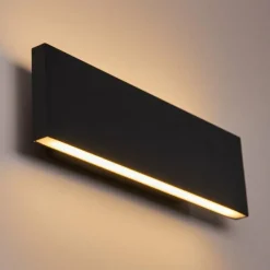 hofstein Applique murale Obion LED Anthracite, 2 lumières