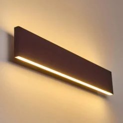 Lampes Vintages & Rétros-hofstein Applique murale Obion LED Rouille, 2 lumières