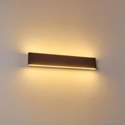 Lampes Vintages & Rétros-hofstein Applique murale Obion LED Rouille, 2 lumières