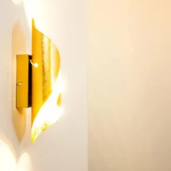 Lampes Dorées-hofstein Applique murale Ogarrio LED Or, 2 lumières