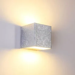 Lampe Turque-hofstein Applique murale Olbia LED Argenté, 1 lumière