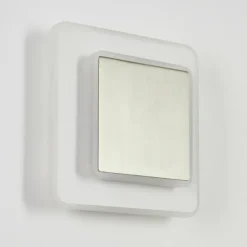 hofstein Applique murale Orchaise LED Nickel mat, Blanc, 1 lumière