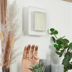 hofstein Applique murale Orchaise LED Nickel mat, Blanc, 1 lumière