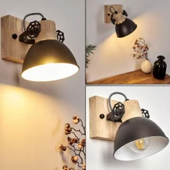 Luminaires Rustiques-hofstein Applique murale Orny Anthracite, 1 lumière