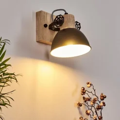 Luminaires Rustiques-hofstein Applique murale Orny Anthracite, 1 lumière