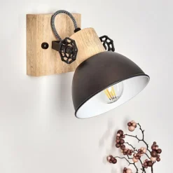 Luminaires Rustiques-hofstein Applique murale Orny Anthracite, 1 lumière