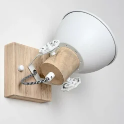 Lampes Vintages & Rétros-hofstein Applique murale Orny Bois clair, 1 lumière