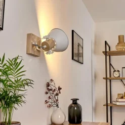Lampes Vintages & Rétros-hofstein Applique murale Orny Bois clair, 1 lumière